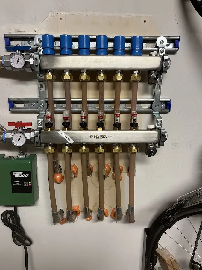 Plumber performing Gas Line Installation at a residential property in Platteville